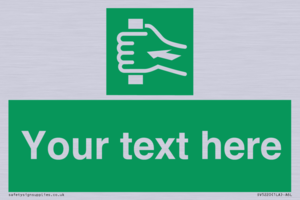 Custom Push Bar Sign